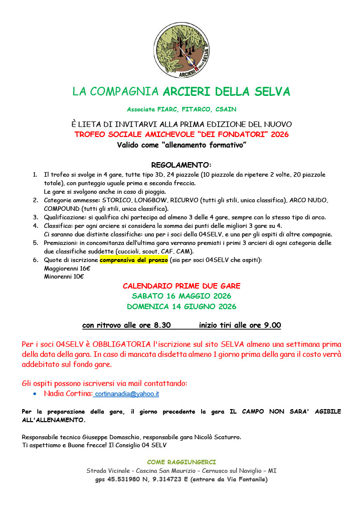 invito gara FIARC 2024